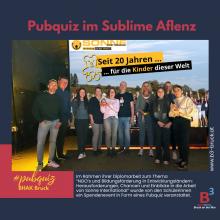 PUB Quiz als Spendenevent für Diplomarbeit