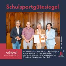 Schulsportgütesiegel in Bronze