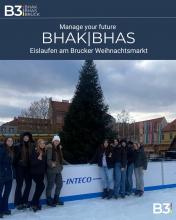 Eislaufen am Brucker Weihnachtsmarkt