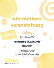 Informationsveranstaltung BAfEP-Kolleg online