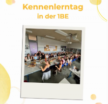Kennenlerntag in der 1BE
